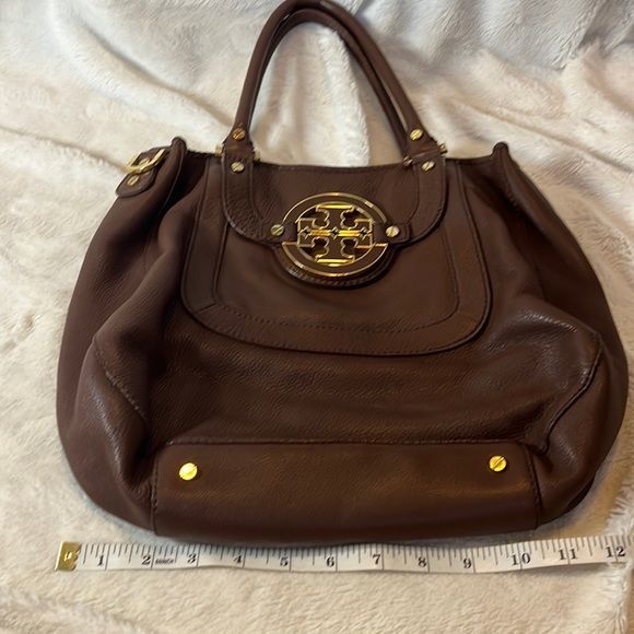 Tory Burch Amanda hobo bag, dark brown leather, great condition - Picture 3 of 16